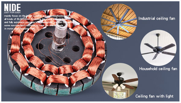 2 Stations Ceiling Fan Winding Machine Table Fan Motor Stator
