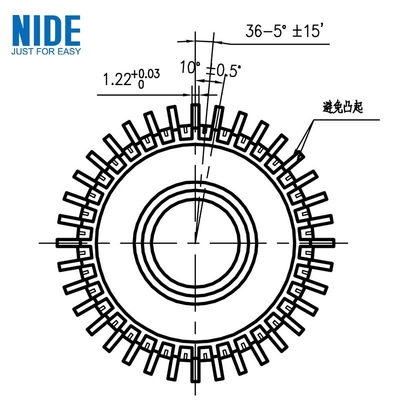 36P Segment DC Motor Hook Armature Commutator 15.1 X 40.5 X 28mm