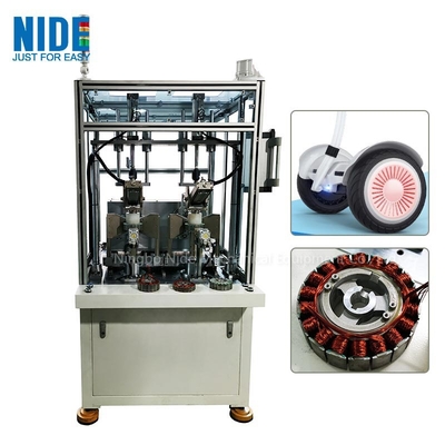 2 Stations Wheel Hub Motor Stator Winding Machine Automatic Self Balance Scooter