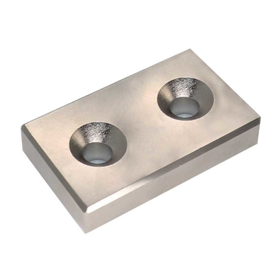 50 X 30 X 10mm Neodymium Rectangular Magnets With Countersunk Hole