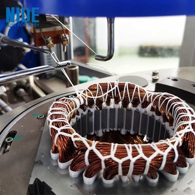 Automatic Production Stator Motor Winding Machine High Efficiency For Coil Lacing