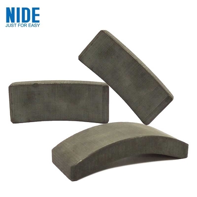 Permanent DC Motor Arc Segment Magnets / Arc Ferrite Magnets Natural Color