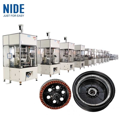 Electric Bicycle Wheel Hub Motor Stator And Rotor Automatic Assembly Line