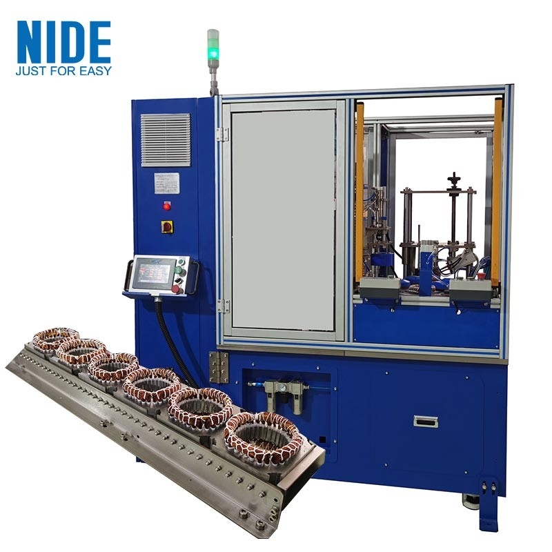 Automatic Production Stator Motor Winding Machine High Efficiency For Coil Lacing