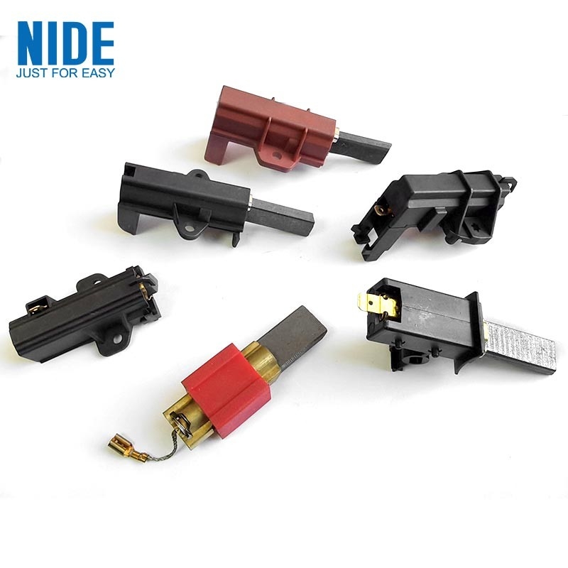 ODM Carbon Brush Holder Electric Motor Spare Parts For Drum Washing Machine Manufacturing