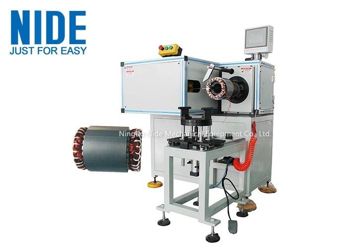 Horizontal structure automatic lacing machine for three phase motor stator end coil
