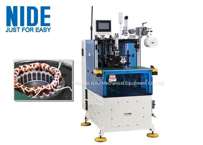 Servo system control two twin needle lacing automatic stator lacer machine