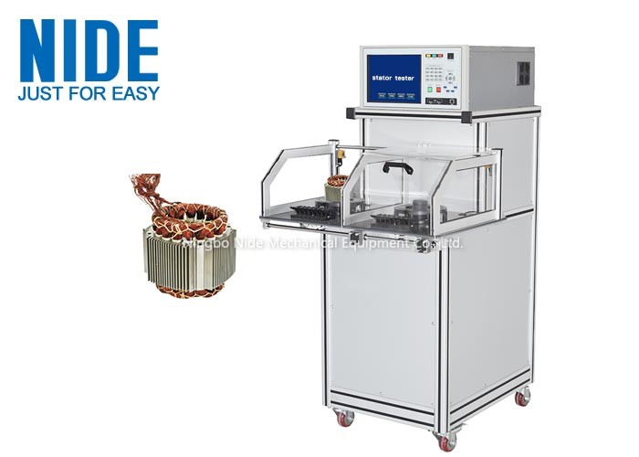 Double Test Station Coil Winding Stator Testing Machine For induction ...